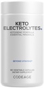 Kodegia Keto Elektrolüütide Täiendus - Vegan Elektrolüütide Tahvelarvutid w Magneesium, Kaalium, Kaltsium Ja Sool - Elektrolüütide Pulber Sool Pillid Ja Joogi Hüdraadilisandid - Mitte-GMO Keto Dieet - 180 Kapslit