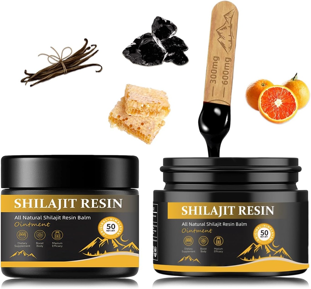 shilajit vaik meestele - maksimaalne potentsi looduslik orgaaniline Shilajit vaik 85 + Trace Minerals, Gold Grade Himalayan Pure Shiljait energia, Immune Support, 50 Grams Pack 2 (6 kuud tarne)