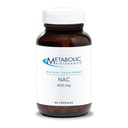 Metaboolne hooldus NAC 600 mg kapslid - N-atsetüültsüsteiin 600 mg Maksa ja immuunsuse tugi - Antioksüdant kaitse meestele ja naistele 50+ - 60 kapslit