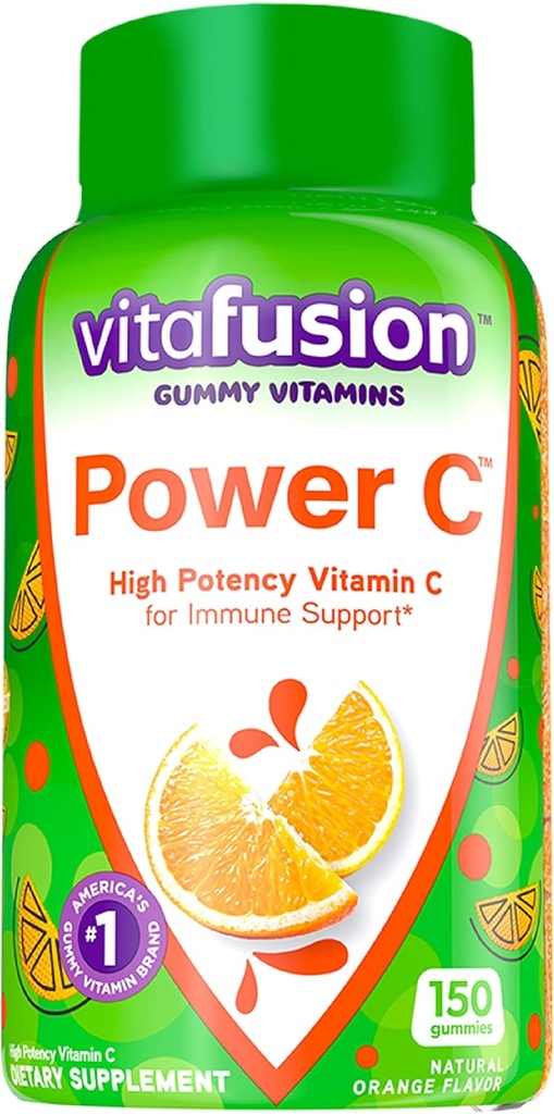 Vitafusion Elderberry Gummy Vitamiinid 90ct & Power C-vitamiini kummid Immune Support 150ct
