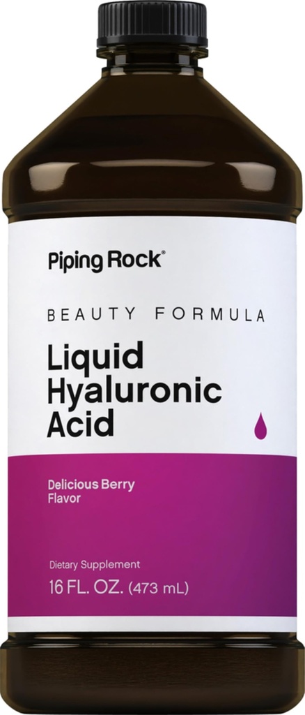 Torukivi hüaluroonhappe lisand | 100mg | 16 fl oz | Marjamaitseline vedelik | Taimne valem | Mitte-GMO, Gluteenivaba