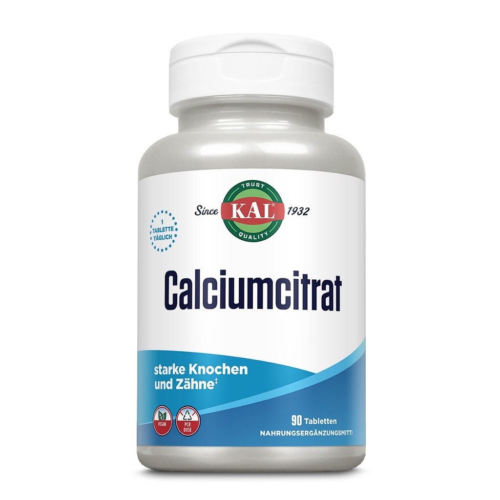 KAL Kaltsiumtsitraat , 1000 mg , 90 tabs
