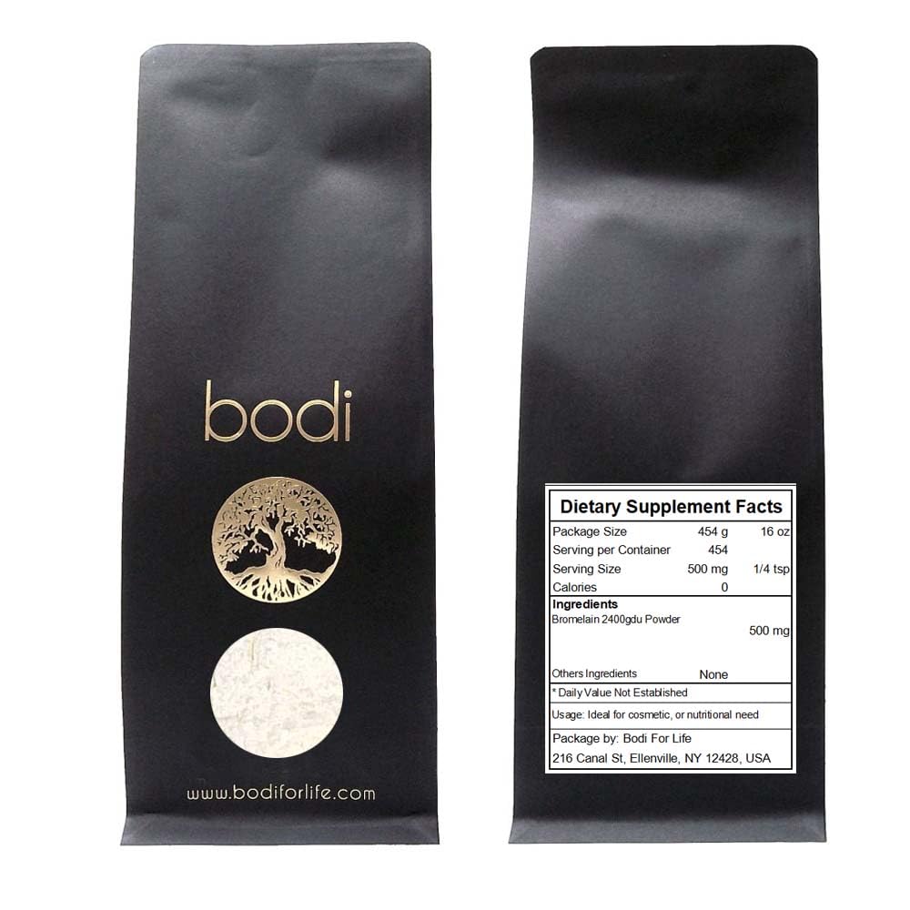 bodi : Bromelain Pulber 2400gdu ekstrakt | 2oz kuni 5lb | 100% puhas looduslik käsitsi valmistatud (16 oz)