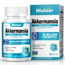 Akkermansia probiootikum, GLP-1 probiootikumid naistele ja meestele - 10 miljardit AFU-d + orgaanilised prebiootikumid, seedetraktid, soolestik, immuunsüsteem ja üldine tervis, suurendab soolestiku seedetrakti funktsiooni (60 kapslit, 1-pakk)
