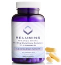 Relumins 1650mg L-Glutatiooni kompleks hüaluroonhappega, alfa-lipohappega, Rose HIPS-iga, E-vitamiin ja riboflaviin - Antioksüdandid, mis sobivad ideaalselt puhkuse sära saavutamiseks, valmistatud USA-s - 90 kapslit