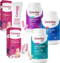ConCEIVE PLUS Complete Fertility Bundle - üritab kujutada paarid Kit TTC Fertility Supplements ja sperma sõbralik määrdeained