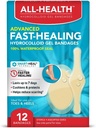 Kõik Health Advanced Smart Healing Hydrocolloid Gel Bandages, Assorteeritud suurused, 12 ct | Edendab esmaabi blistrite või haavahoolduse paranemist