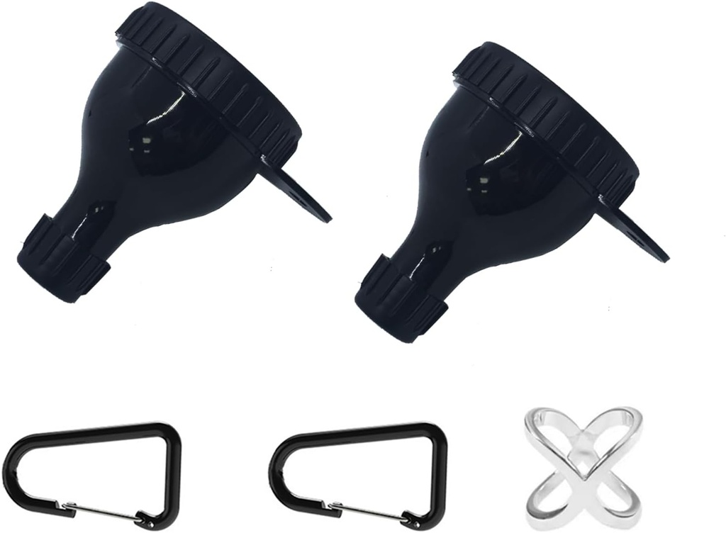 2Piece Protein Pulber Funnel komplekt Shaker pudelipallid ja Keychains Portable Dispenser konteiner täiendused ja tabletid Ideaalne Fitness Travel ja On-The-Go Valgu Powder konteiner