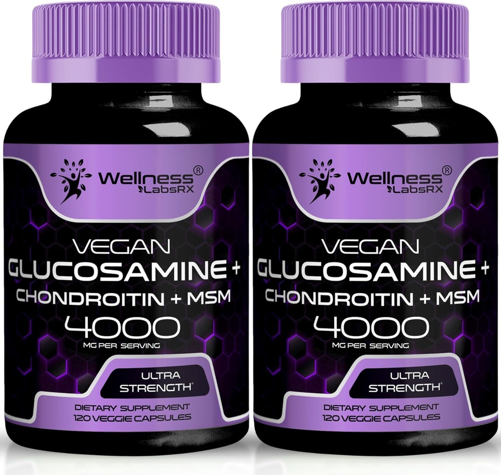TÄIELIK LABSRX Glükoosamiin Kondroitiin MSM - 4000mg - 240 loend