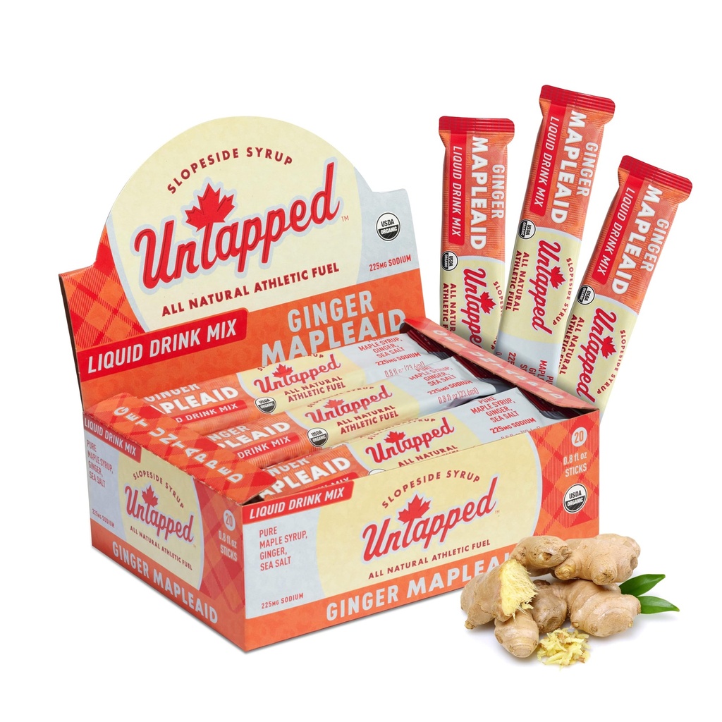 Takistamata vedel ingver Mapleaid - individuaalselt pakendatud - Karp 20