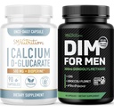 SMNutrition Meeste DIM täiendus Kaltsium D-Glukaraat | Meessuguhormooni Tasakaalustamise Bundle koos DIM kompleks meestele (60 Servings) ja Vegan Gluteeni Vaba Mitte-GMO CDG täiendus (90 Servings)