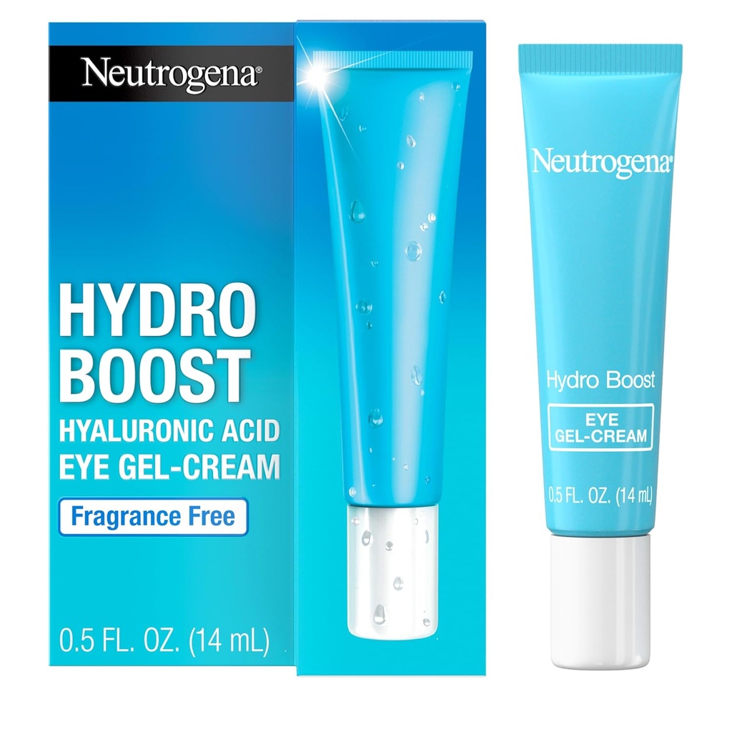 Neutrogena hüdrovõimendus silmakreemi all, puhastatud hüaluroonhappega, hoiab silma all, vaadates sujuvalt ja hüdreeritud, lõhnavaba ja mittekomedogeenset, 0,5 oz