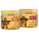 Pre, Pro, PostBiotic+ Lõhe Nahatervise Pehme Chew Supplement Bundle - Koera Vitamiinid, Tsink, Biotiin, Probiootikumid, Omega 3 Kalaõli ja Wild Alaska Lõheõli, Cure Itchy Nahk
