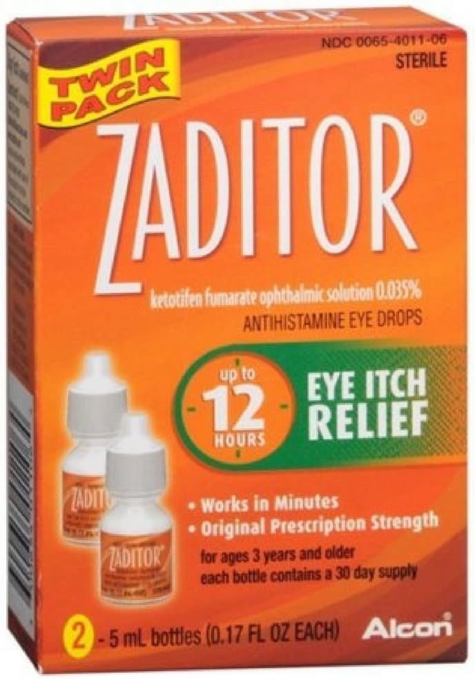 Zaditor Antihistamiini silmatilgad Kaksikpakend 0, 34 Fl oz
