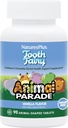 NaturesPlus Animal Parade Hambahaldjas Laste närimistooted - looduslik vanilje maitse - 90 loomakujulist tabletti, pakend 2 - Hambaravi tervise täiendus - taimetoitlane, gluteenivaba - 90 kokku
