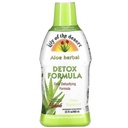 Lily Of The Desert Aloe Vera Herbal Detox Formula - Aloe Vera Mahl piimaohakaga, Libe Elm, Burdock Root, Dandelion Root ja Echinacea soolestiku tervisele, maksatoetusele ja heaolule, 32 Oz