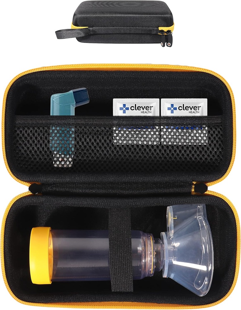 GETGEAR Astma Inhaler Holder case, Compact and Sturdy case for Handy Ventolin Inhaler for Adults and Kids (CASE AINULT) (must)