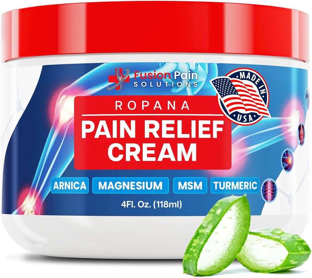 Valu leevendav kreem Arnica, magneesiumi, MSM & kurkumiga (4 FL Oz) - looduslik rahustav kreem liigeste ja valulike lihaste jaoks - mitterasvunud valu leevendamine