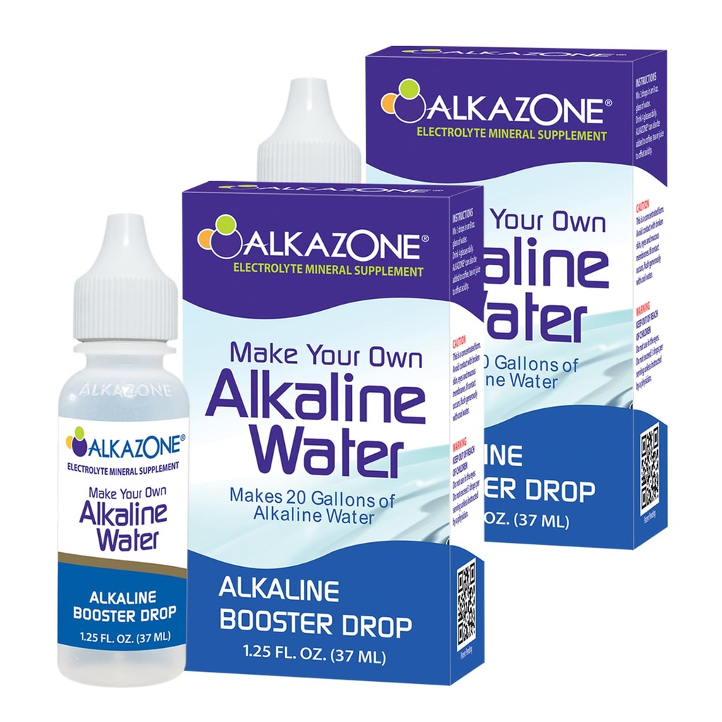 ALKAZONE Tee oma leeliseline vesi - leeliseline võimendaja tilk 1.25 oz (2 pakendit)