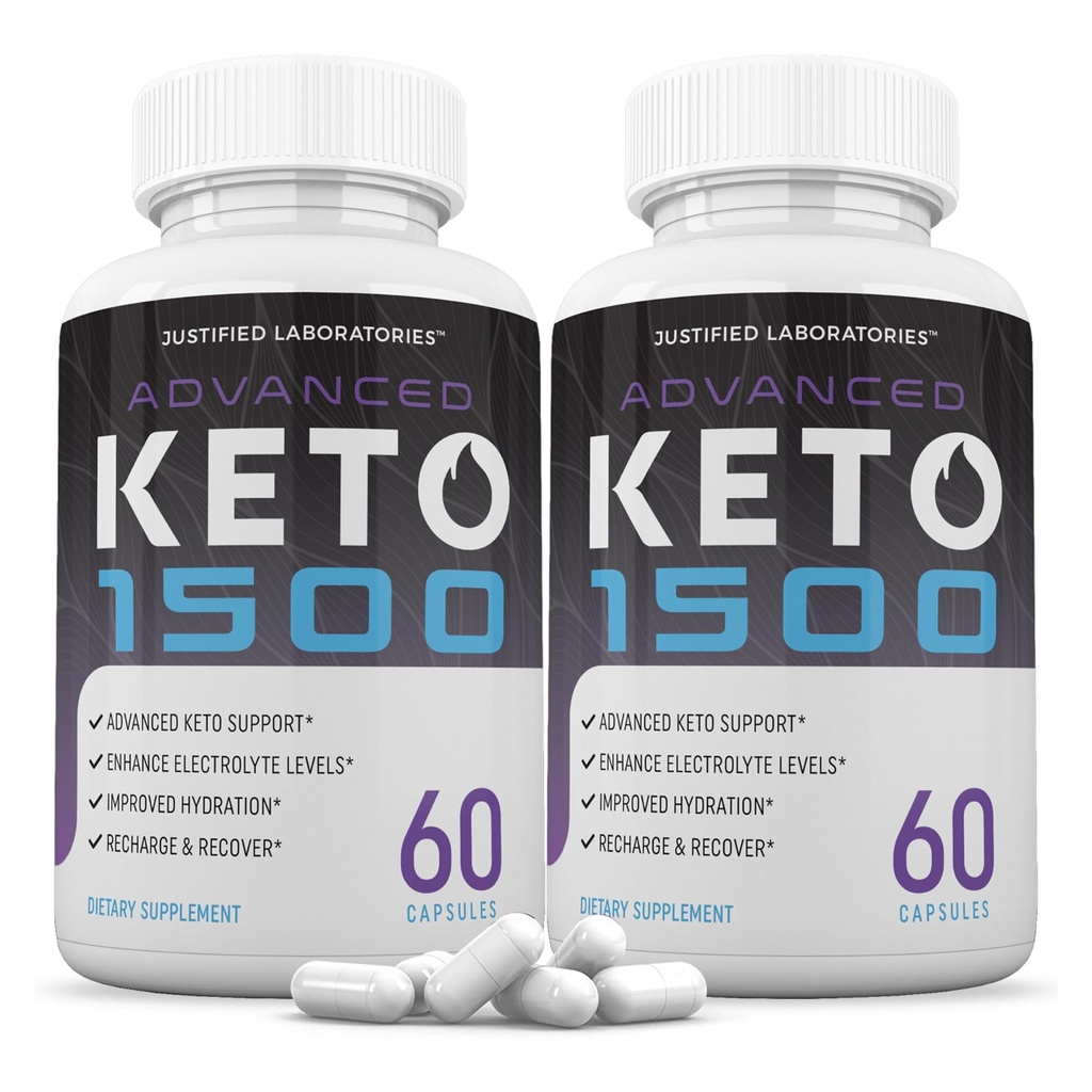 Põhjendatud Laboratories (2 Pack Advanced Keto 1500 Keto Pills 1275MG Uus ja täiustatud valem Sisaldab Õunasiidrit Äädikat Ekstra Neitsi Oliiviõli Pulber Roheline Teeleht 120 Kapslit
