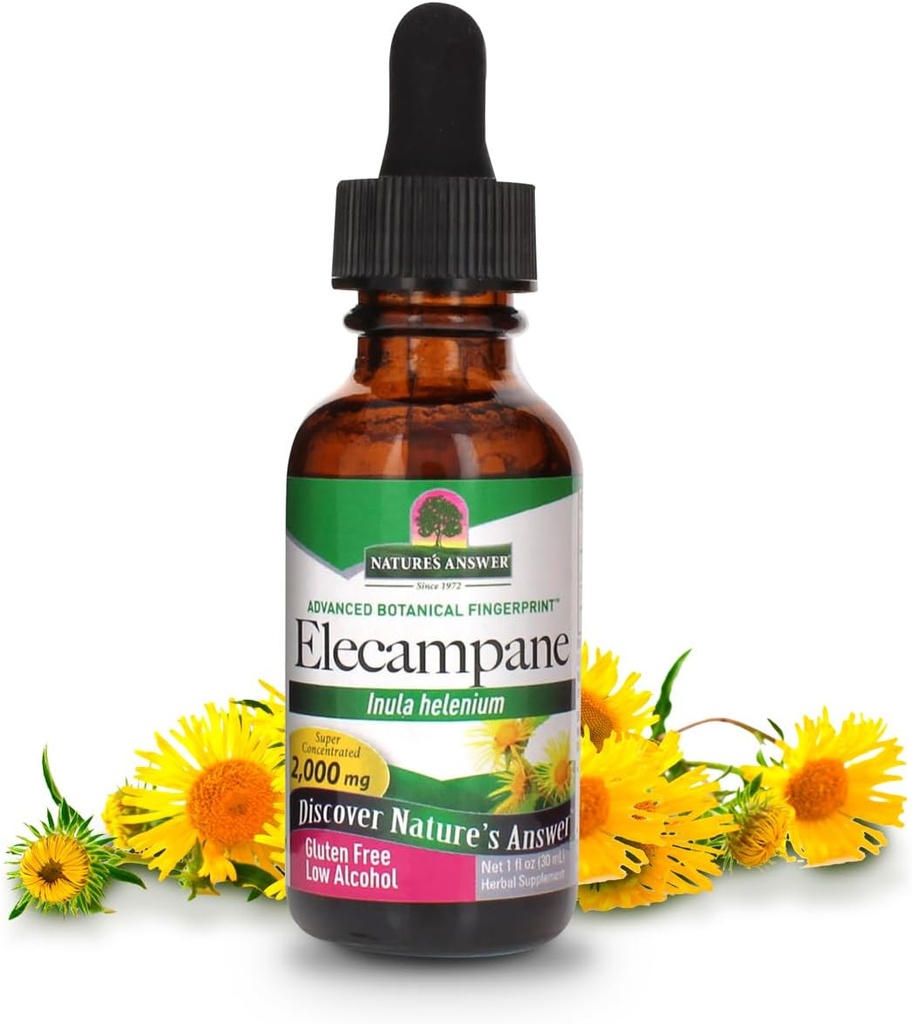 Looduse Vastus Elecampane Juur Orgaanilise Alkoholiga, 1-Fluid Ounce