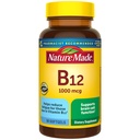 Loodus Made Vitamiin B12 1000 mcg, toidulisand energia metabolismi toetuseks, 90 Softgels, 90 päeva pakkumine