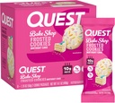 Quest Nutrition Frosted Cookies Twin Pack, Birthday Cake, 1g Suhkur, 10g Valk, 2g Net Carbs, Gluteenivaba, 8 Loe artiklit