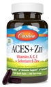 Carlson - ACES + Zn, vitamiinid A, C, E + Seleen ja tsink, raku tervise ja immuunsuse tugi, antioksüdant, 120 Softgels