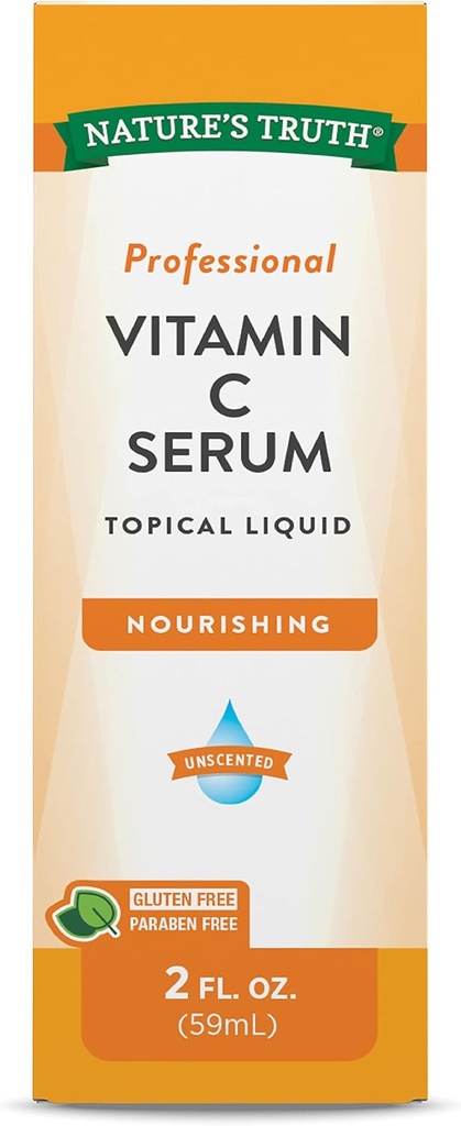 Nature's Truth C-vitamiini seerum 2 oz | õli näole ja nahale | toitev ja lõhnatu