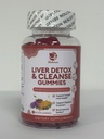 Lukaree Maks Puhasta Detox & Repair Gummies - Piimaohakas Silymarin, Dandelion, Artichoke Extract & Elderberry - No Sugar, Vaarika Maitse - 180 Count