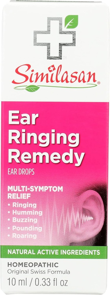 Similasan Ear Ringing Remedy Kõrvatilgad, Natural, 0,33 Fluid Ounce