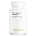 Supersmart - Maksatoetusvalem (täiustatud valem) - Silymariini piimaohaka, L-metioniini, vähendatud glutatiooni, Picrorhiza Kurroa, artišokiga | Mitte-GMO & Gluteenivaba - 90 taimekapslit