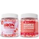 Vegan Raudkummid + Vitamiin B1 Gummies