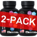 Vegan Raud Toidulisandid naistele foolhape - 168% folaat foolhapet, 194% raudsulfaat vereehitaja aneemia ja rasedad naised - 2-Pack, 120 gluteenivaba õrn raud tabletid