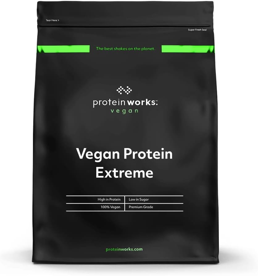Valgutööd - Veganvalgu ekstreemne | 29 g valku | taimepõhine Shake| Mitme allikaga valgusegu | Küpsised 'n' koor | 2,20 naela