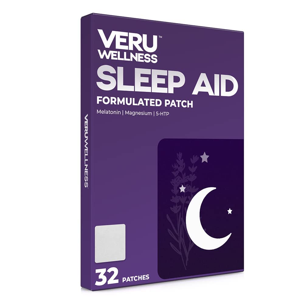 Natural Sleep Patch - Sisaldab Melatoniini, 5-HTP & Magneesiumi - Rahulik Une ja Jet Lag - Langeb Magamine Kiiremini - Unepapp täiskasvanutele - mugav ja lihtne rakendada