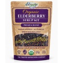 Elderwise Orgaaniline Elderberry Syrup Kit - lihtne kasutada, DIY Elderberry Syrup Making Kit Elderberries , Rosehips, Ingver, Echinacea, kaneel ja nelgid, teeb 32oz Syrup, Brewing Bag Kaasa arvatud