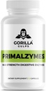 Gorilla Gulps - Primalzymes - Max Strength Seedeensüümid, 60 Veggie kapslit