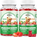Magnesium Complex Gummies- Calm Chewable Gummies for Kids & Adults- Magnesium Glycinate Supplement-w/Omega-3, Vitamin B6, D3- Support Calm Stress Relief, Bones, Mood, 2 Pack
