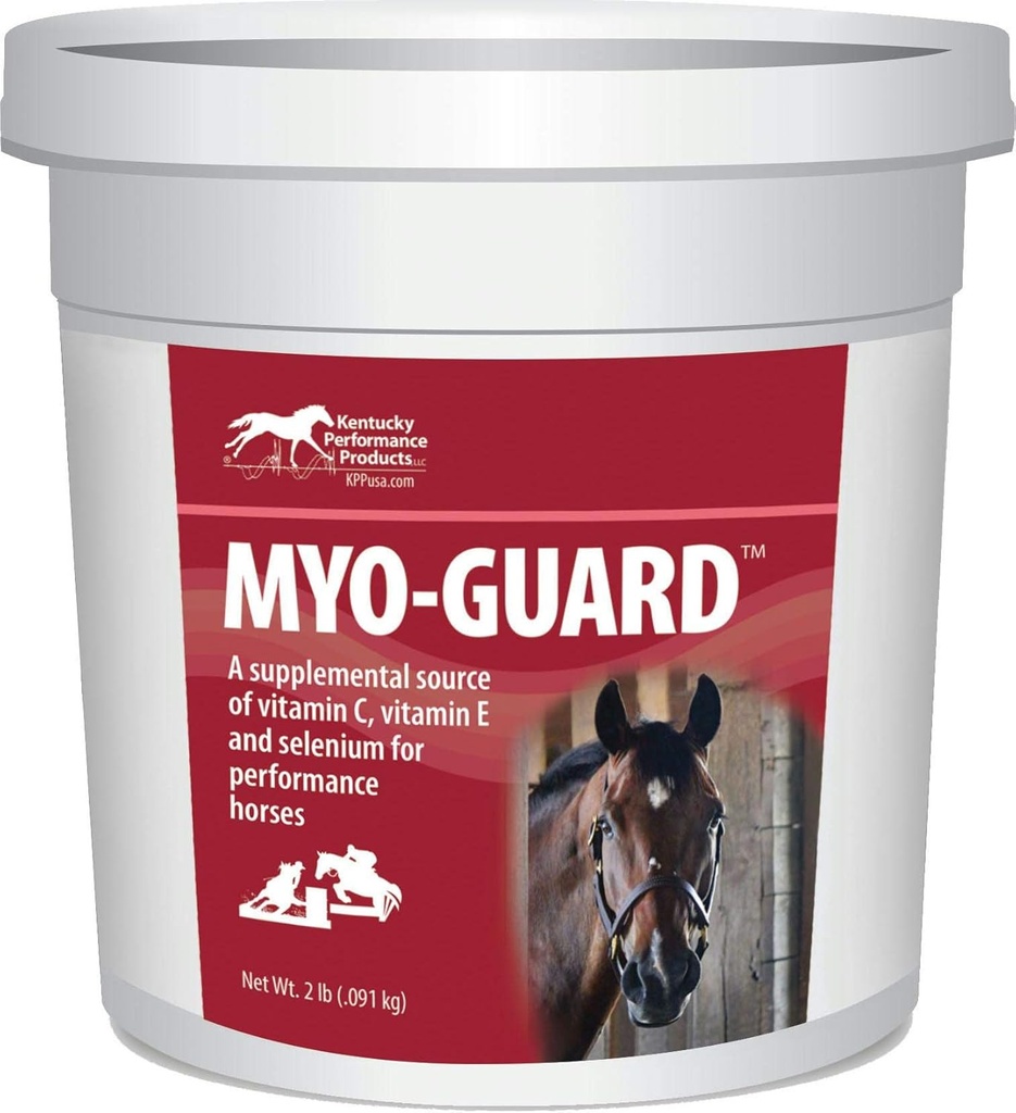 Kentucky Performance tooted Myo-Guard, 2 naela, igapäevane antioksüdantide toetus lihaste valulikkuse vähendamiseks jõudlushobustel