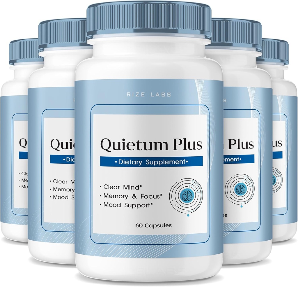 Rize labs - Quietum Plus Tinnitus Relief kapslid täiendus, Advanced Formula Vähendada Kõrva Ringing, pillid toetada kuulmisfunktsiooni (300 kapslit)