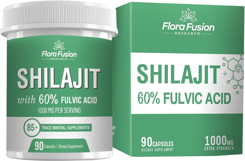 SHILAJIT Kapslid 1000mg – Himaalaja Shilajit Fulvic Acid – Shilajit täiendada taimseid ekstrakte – Shilajit täiendada kapslid – Shilajit meestele ja naistele – 90 kapslit