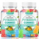 pehmekaru Kaaliumtsitraat Gummies, kõrge potentsi Kaaliumtsitraat 1000mg toetab jalakrambid ja lihased Tervis Kaalium Gummies täiskasvanutele ja lastele Segatud puuviljamaitse 120 Count