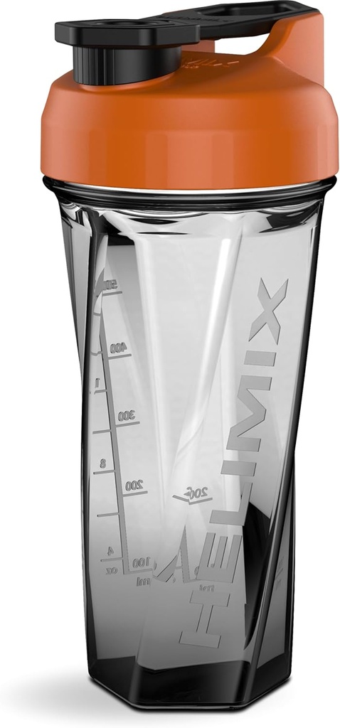 HELIMIX 2.0 Vortex Blender Shaker Bottle hoiab kuni 28oz | Segamiskuuli ega viskit | USA Made | Portable Pre Workout Whey Protein Drink Shaker Cup | Segab kokteile Smoothies Shakes | Top Rack Safe