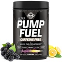 PMD Sport Pump Kütus Ultra Kofeiin Tasuta - Premium Pre Workout Pulber & Lihaspump, Suurem fookus, Vastupidavus & Taastamine, Premium Kreatiin, Arginiin & Beeta Alanine - BlackBerry Lemonade (30 Servings)