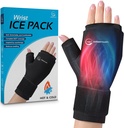 Wrist Ice Pack Wrap - Hot ja Cold Gel Thumb & Hand Ice Pack Kinnas Artriit Relief | Microwavable & sügavkülmik ohutu, kahekordne ravi Carpal Tunnel, Tendoniit, turse, suunatud Relief käsi