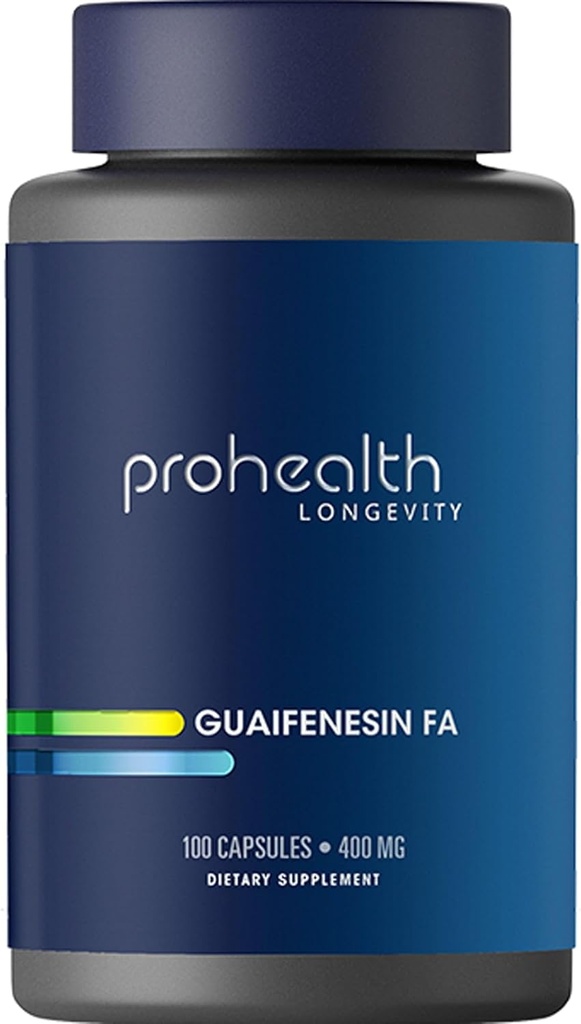 ProHealth Guaifenesiin FA (100 kapslit, 400 mg)