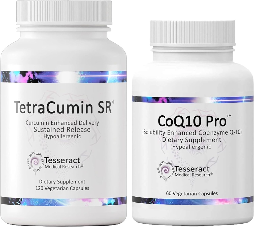 Tesseract Medical Research Body remont koos Vitality Boost, ühine tugi täiendada, püsiv vabanemine ja koensüüm Q10 antioksüdantide täiendus optimaalse tervise jaoks