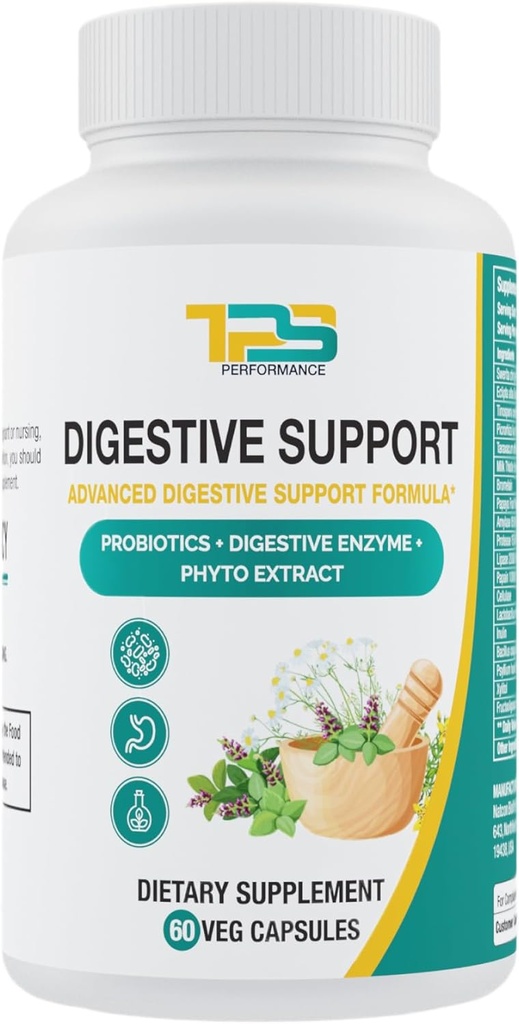 Seedetrakti tugikapslid | Advance Digestive toetab valemit probiootikumide, seedeensüümi ja fütoekstraktiga | Soolestiku tervis | 60 Veg kapslit