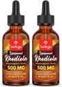 57 000 MG Liposomal Active Rhodiola Rosea Supplement, Rhodiola Root Extract, Vedelik kõrge imendumise jaoks, Rhodiola Rosea Root Extract Tinktuur energia, stressi, meeleolu, Vegan 120 ml